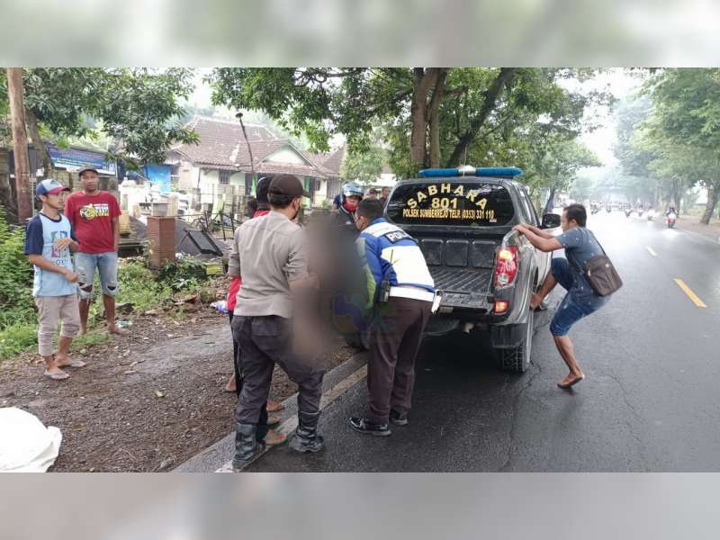 Motor Tabrak Pohon Penghijauan Di Sumberrejo Bojonegoro Pengendara