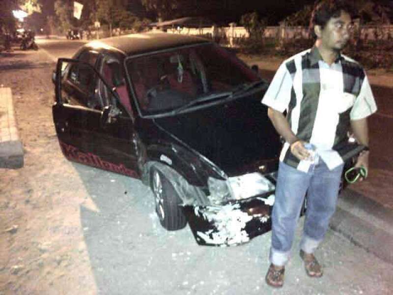 Pickup dihantam Soluna, muatan Tahu Morat-marit !
