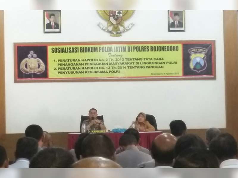Kapolres Buka Acara Sosialisasi Bidang Hukum