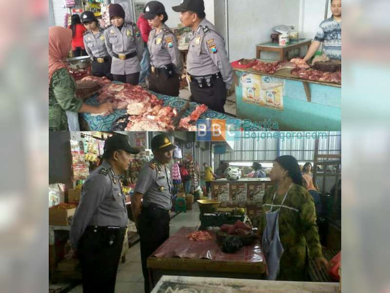 Polsek Dander Operasi Pasar Daging Sapi 