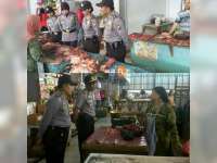 Polsek Dander Operasi Pasar Daging Sapi 