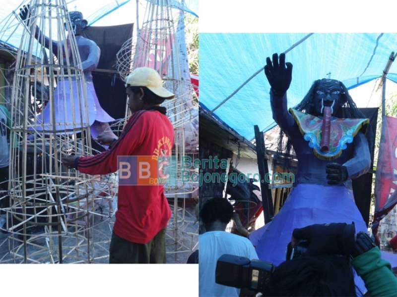Pembuatan Ogoh-Ogoh Hampir Rampung 