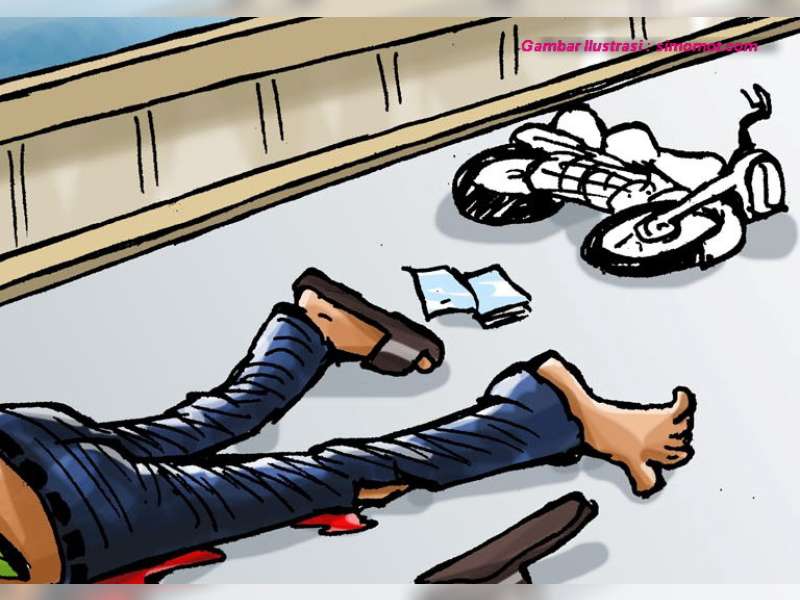 Kecelakaan Tunggal Akibat Jalan Bergelombang