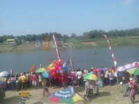 Eksotisme Balapan Dayung di Bengawan Solo