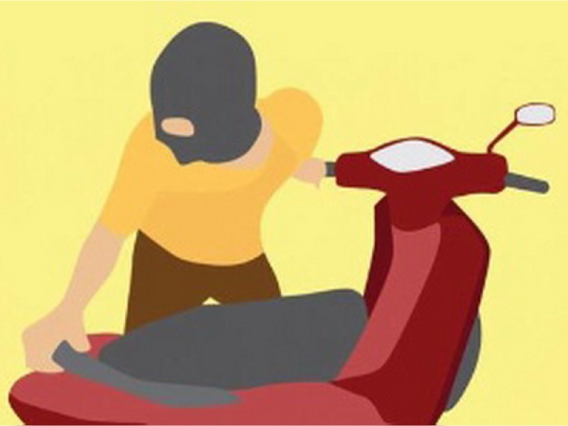 Parkir Tidak Dikunci, Motor Raib