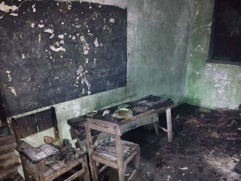 Dapur Ponpes Wali Songo Luluh Lantak Dilalap Api 