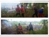 Kebakaran Semak Nyaris Melahap Kantor Bina Marga