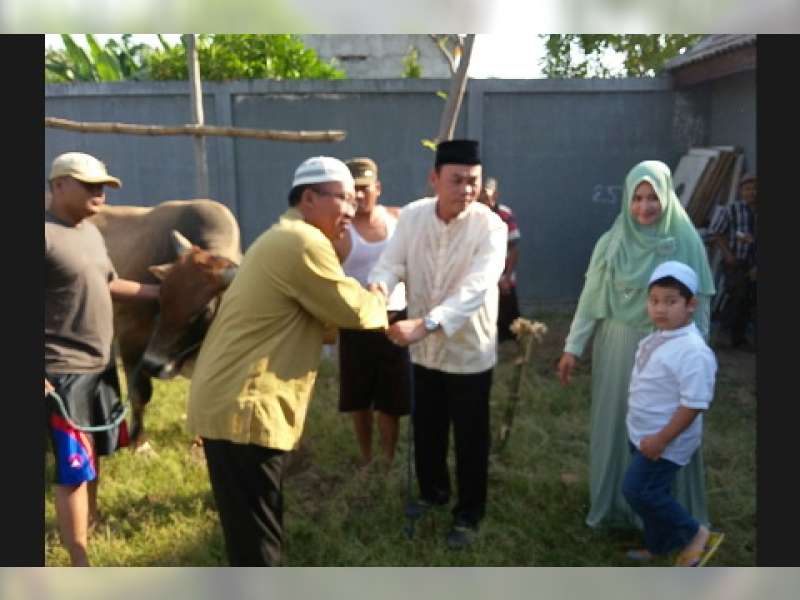 Panitia Kurban Polres Membagikan 1.260 Bungkus Daging