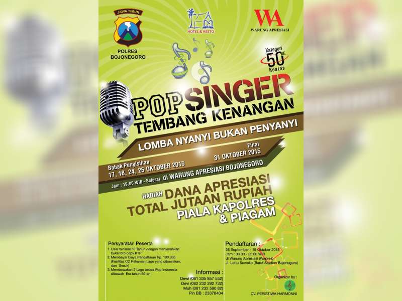 Pop Singer Tembang Kenangan Piala Kapolres