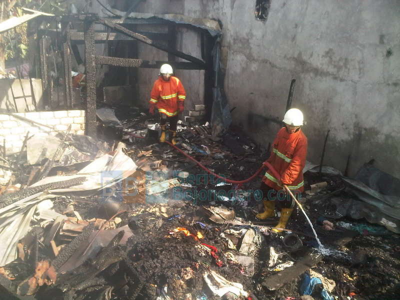 Kebakaran di Kota Bojonegoro, Hanguskan Satu Rumah