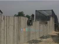 Pemancangan Jalan Masuk Jembatan Padangan-Kasiman Mulai Rampung