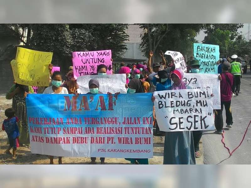 Masalah Kompensasi, Diduga Menjadi Sebab Aksi Protes Warga