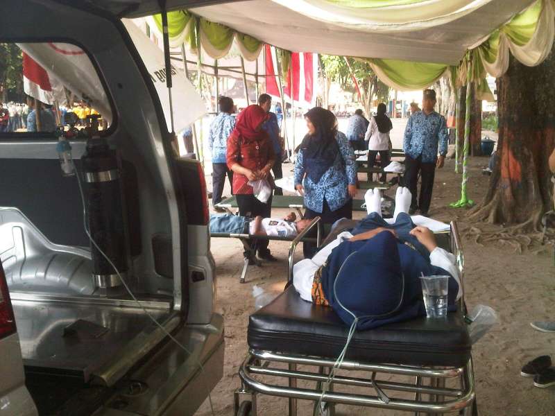 Upacara Sumpah Pemuda, 42 Pelajar Pingsan 
