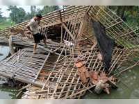 Kembali, Puting Beliung Robohkan Satu Rumah di Ngambon