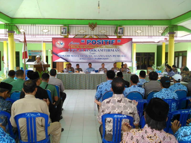 Polres Gelar Acara POSITIF di Kecamatan Purwosari