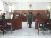Siang Tadi, Ada Persidangan Militer di Pengadilan Negeri Bojonegoro