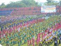 Senam Anti Korupsi di Bojonegoro Pecahkan Rekor MURI