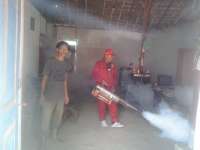 Cegah Demam Berdarah, Puskesmas Balen Lakukan Pengasapan