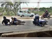 Tabrakan, Pelajar di Padangan Patah Tulang 