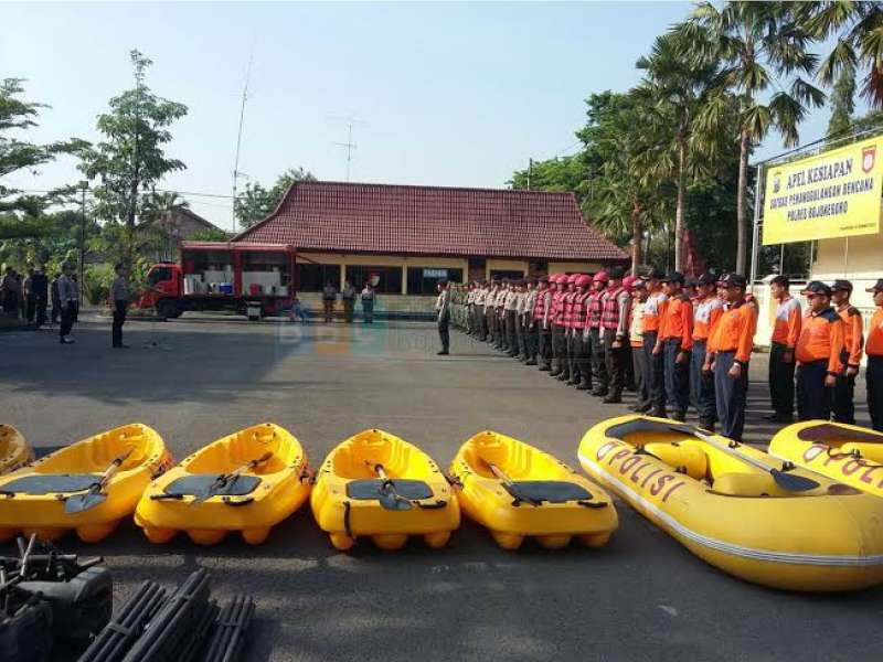 Polres Rangkul BPBD dan TNI Gelar Apel Satgas Penanggulangan Bencana