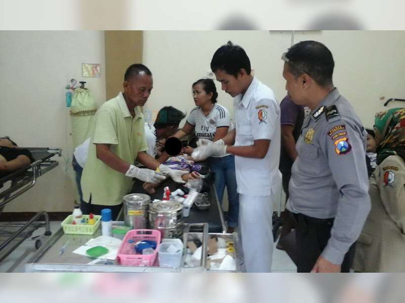 Supra Hantam Mio, Empat Orang Luka-Luka 