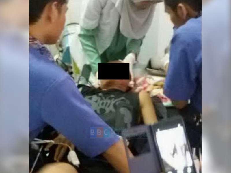 Tabrak Orang Gila, TU SMP Sumberejo Menderita Luka Berat