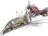 Di Baureno, Sepeda Motor Tabrak Mobil Box Parkir