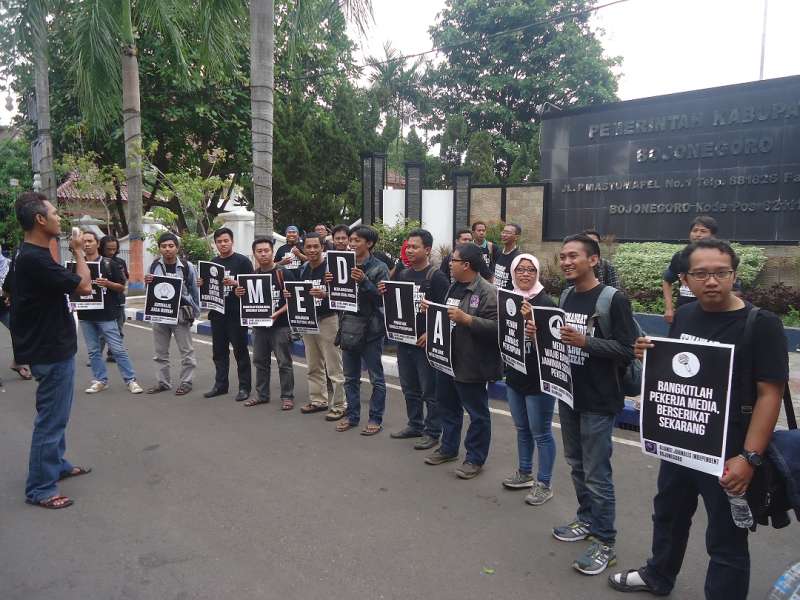 Jurnalis se-Jatim Deklarasikan Serikat Pekerja Lintas Media