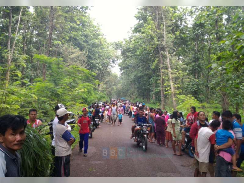 Ribuan Warga Tonton Pra Rekonstruksi Kasus Alvian