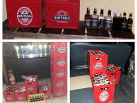 Dua Cafe Dirazia Polisi, Ratusan Botol Miras Disita