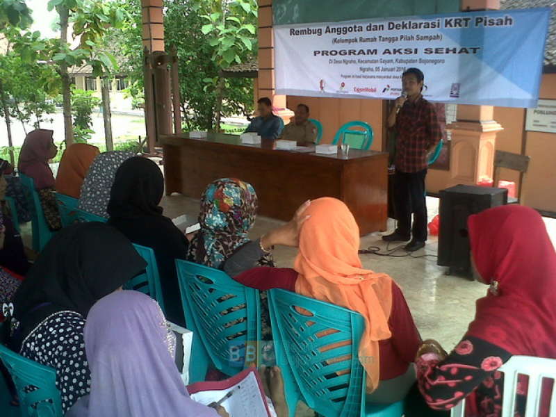 EMCL Deklarasikan Kelompok Rumah Tangga Pilah Sampah 