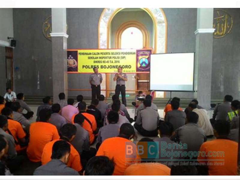 Polres Bojonegoro Adakan Pembinaan Calon Inspektur 
