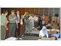 Kodim 0813 Turut Serta Aksi Donor Darah HUT Hotel Aston
