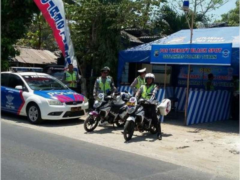Sat Lantas Polres Tuban Optimalkan Fungsi Pos Therapy Black Spot