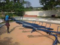 Belum Diresmikan, Sarana Bermain Taman Rajekwesi Sudah Rusak 