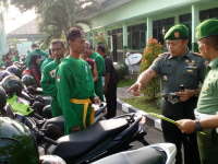 Kodim Cek Kelengkapan Surat-Surat 200 Kendaraan Personel TNI