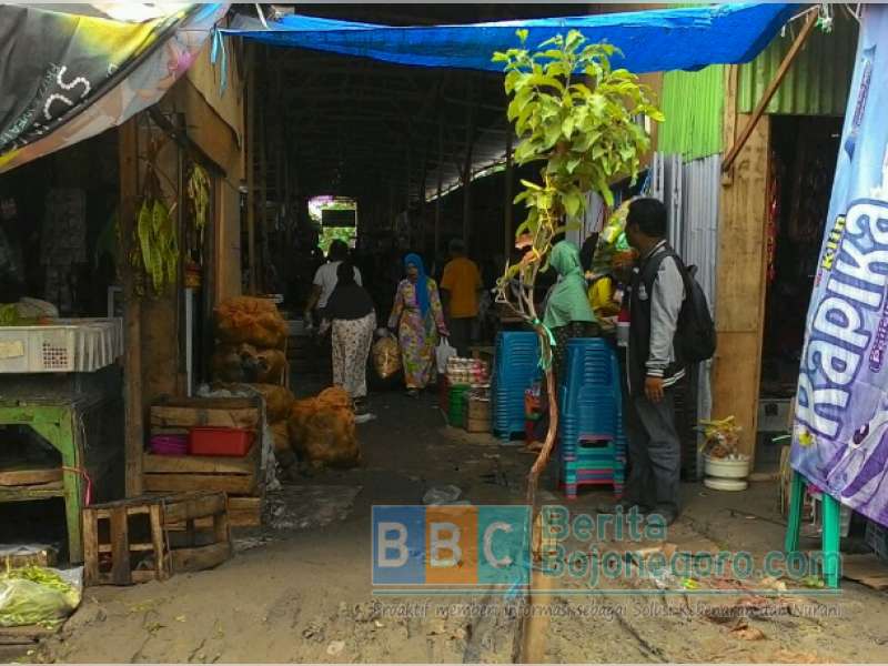 Becek Saat Hujan, Pedagang Pasar Kalitidu Mengeluh