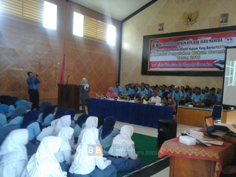 600 Pelajar Ikuti Penyuluhan Hukum di Lapas Bojonegoro