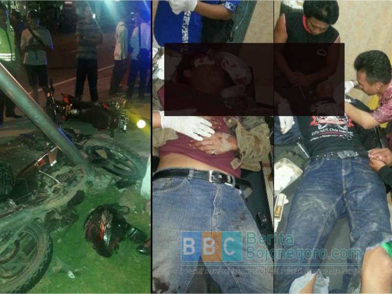 Diduga Kejar-Kejaran di Tengah Malam,  Pengandara CB dan Tiger Celaka di Jalan