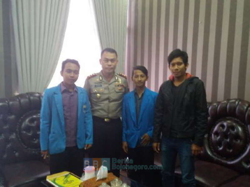 Pengurus PMII Silaturahmi Dengan Kapolres Bojonegoro