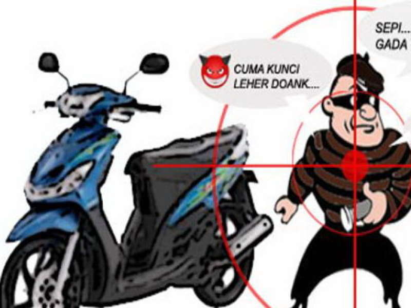 Ditinggal 5 Menit di Tepi Sawah, Motor Diembat Maling