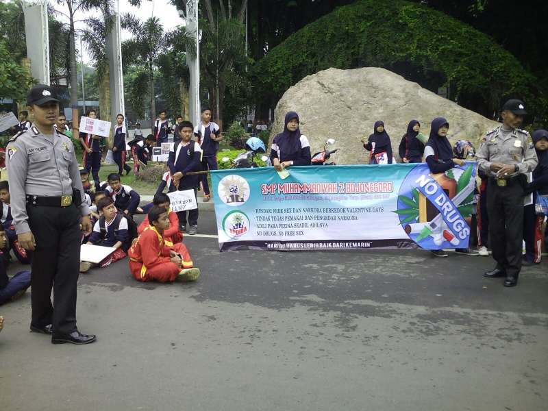 Turun Jalan, Siswa SMP Muhammadiyah 2 Bojonegoro Tolak Hari Valentine