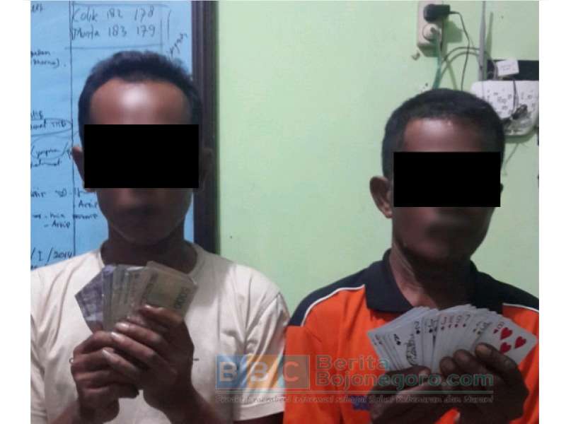 Dua Pelaku Judi di Ngasem Diamankan Petugas