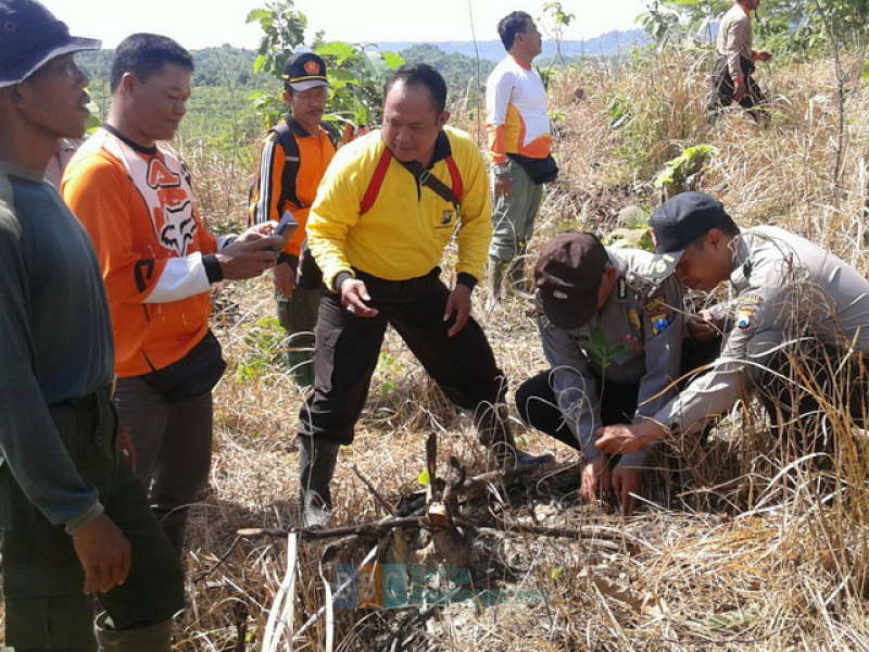 Polisi dan Santri Tanam 1.000 Pohon di Hutan Sugihwaras