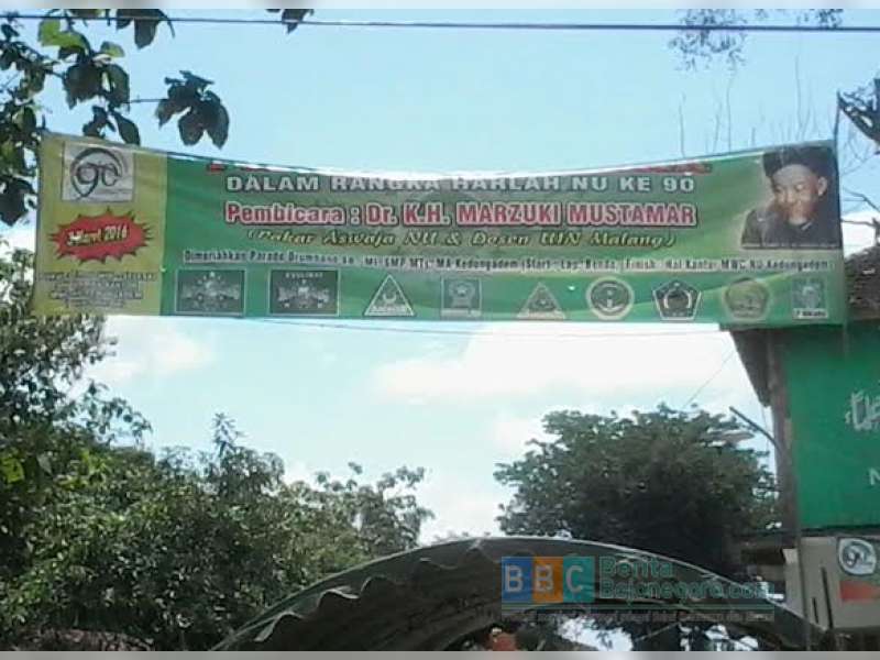 KH Marzuki  Mustamar Hadiri Harlah NU di MWC  Kedungadem