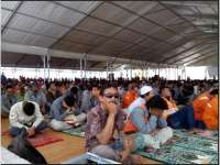 Karyawan Tripatra Salat Gerhana di EPC 1