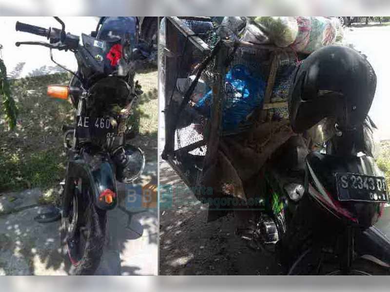 Motor Tubruk Motor, Satu Pengendara Patah Kaki Kanan