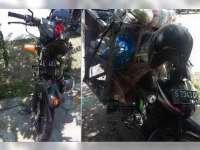 Motor Tubruk Motor, Satu Pengendara Patah Kaki Kanan