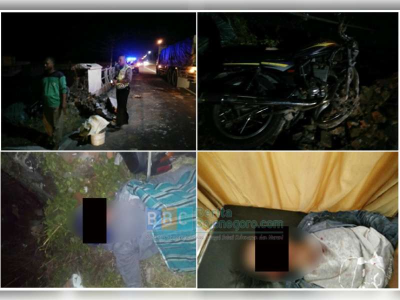 Kurang Konsentrasi, Motor Tabrak Tembok Jembatan, Satu Orang Tewas