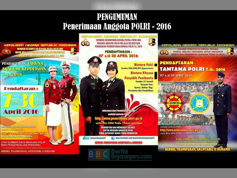 Penerimaan Anggota Kepolisian Republik Indonesia 2016